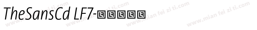 TheSansCd LF7字体转换